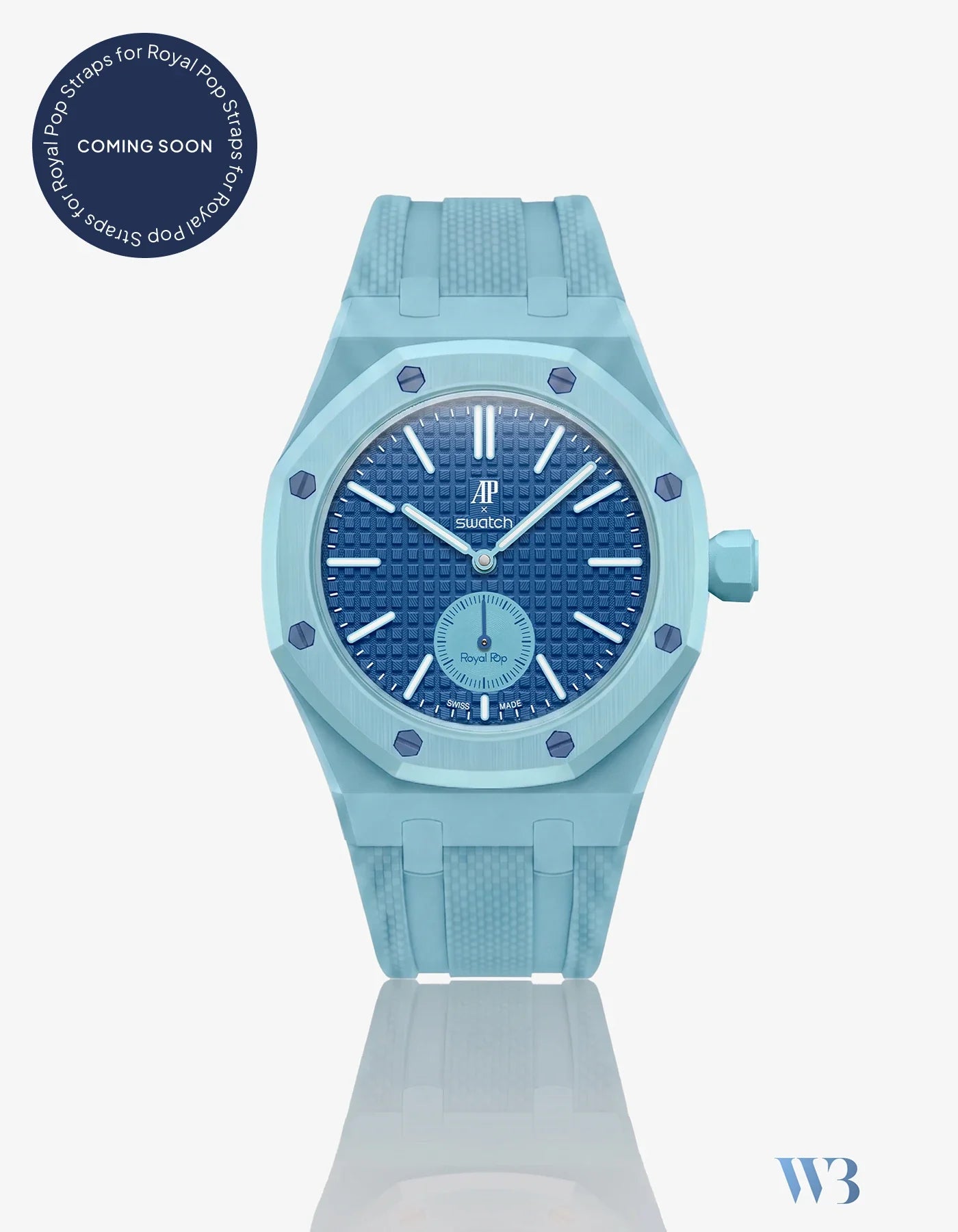 Rubber Strap For AP x Swatch Royal Pop Làn Ba