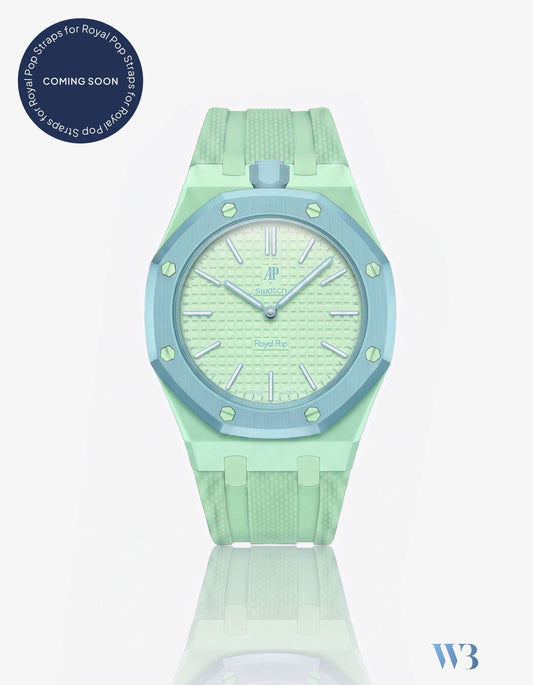 Rubber Strap For AP x Swatch Royal Pop Blaue Acht